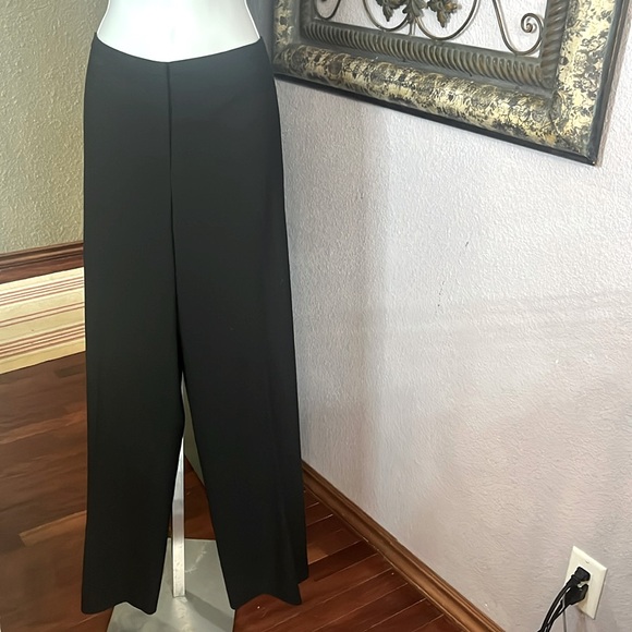 Jones New York Black Dress Pants - Lightweight Wool Straight Leg  Sz 12 - Picture 1 of 11